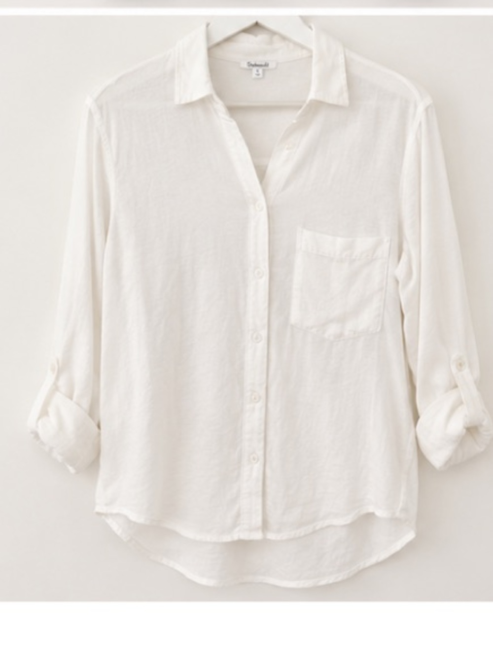 Splendid Reese white button down